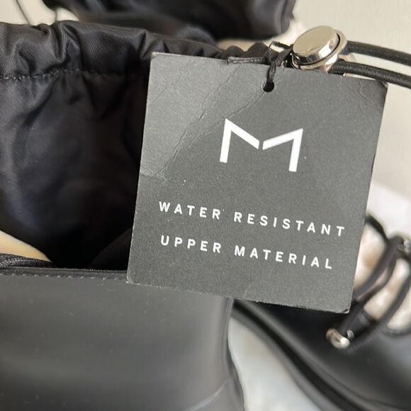 Marc Fisher Freely Waterproof Lace Up Boots, Black Size 9, NWT, NWOB - Picture 8 of 10